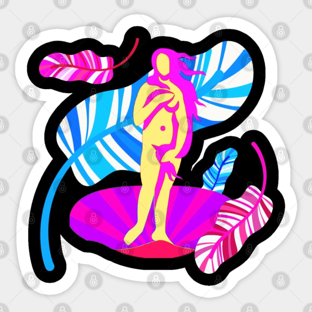 The Birth of Venus (Nascita di Venere) Sticker by TJWDraws